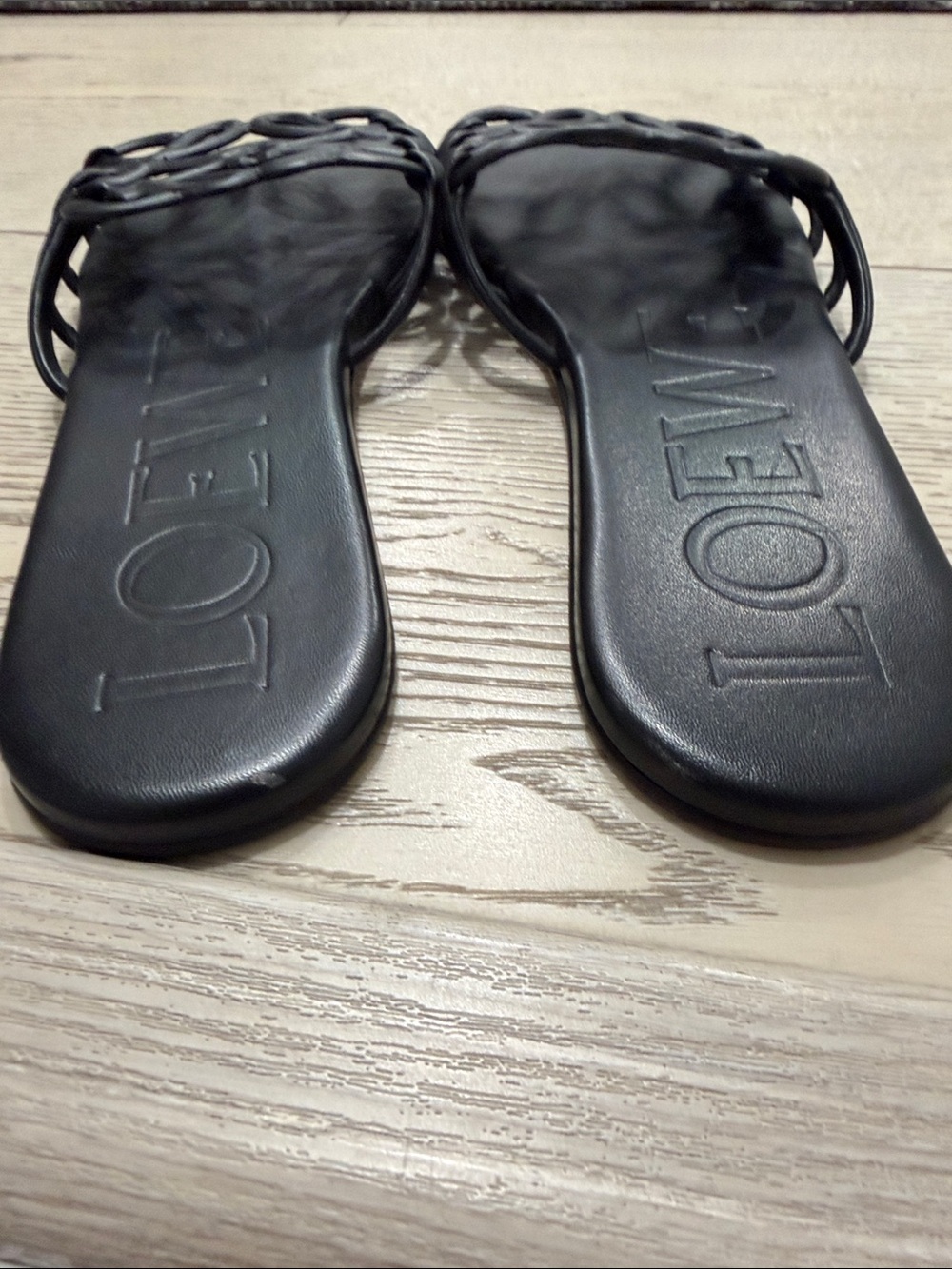 Loewe Black Knotted Puzzle Slide Sandals - Picture 5 of 7